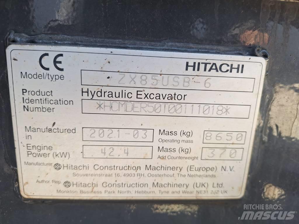 Hitachi ZX85USB-6 中型挖土機/掘鑿機/挖掘機 7t-12t