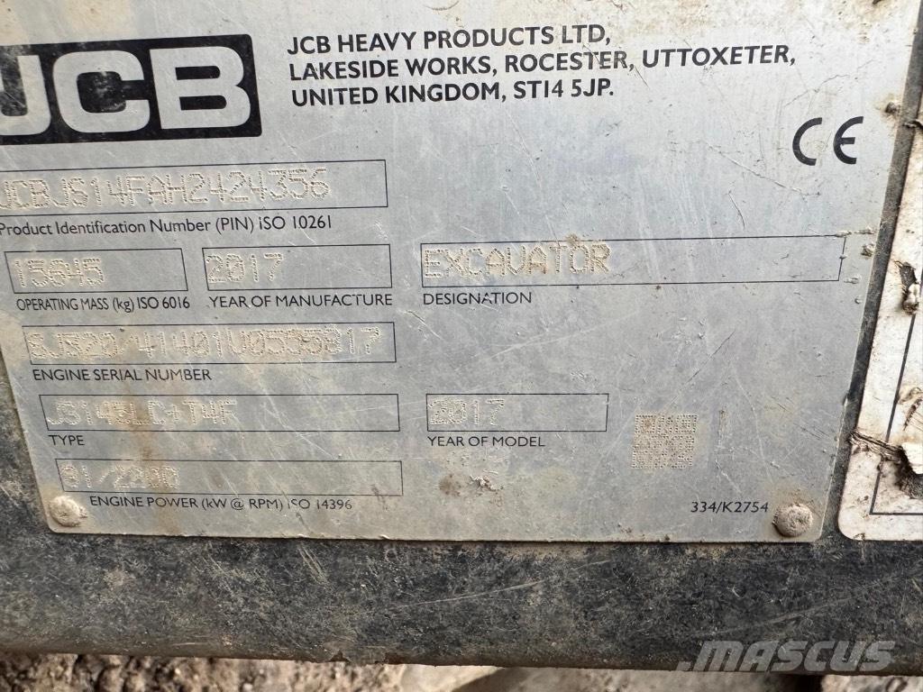 JCB JS 145 LC 履帶式 挖土機/掘鑿機/挖掘機