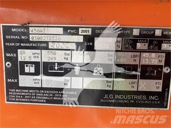 JLG 450AJ 曲臂高空作業車