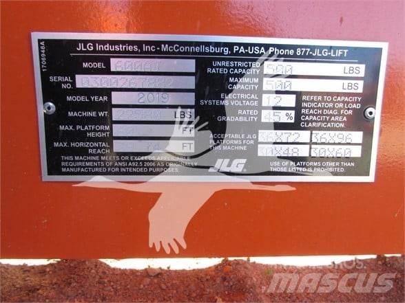 JLG 600AJ 曲臂高空作業車