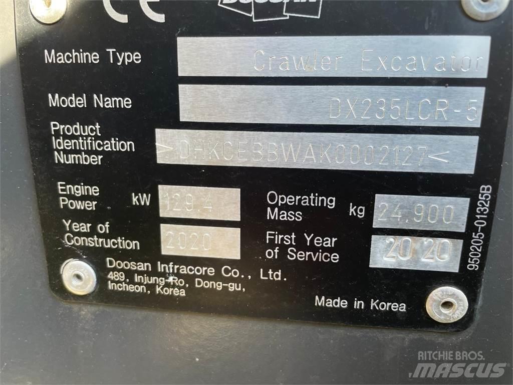 Doosan DX235 LRC 履帶式 挖土機/掘鑿機/挖掘機