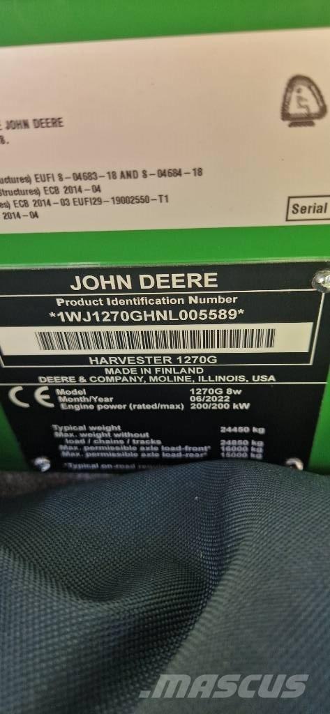 John Deere 1270 G 收穫機