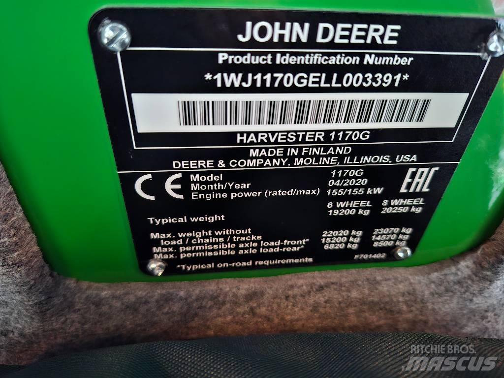 John Deere 1170G 收穫機