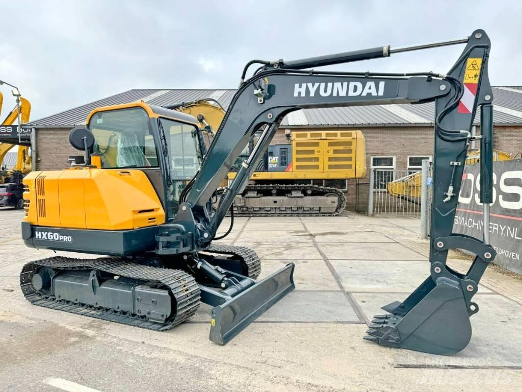 Hyundai HX 60 Pro 小型挖土機/掘鑿機<7t(小型挖掘機)