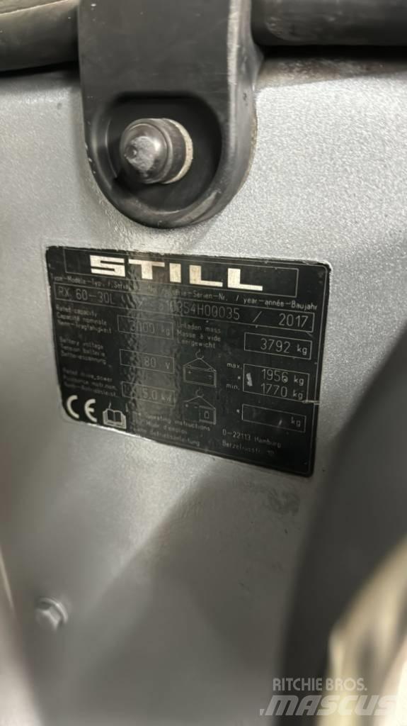 Still RX 60-30 電動堆高機
