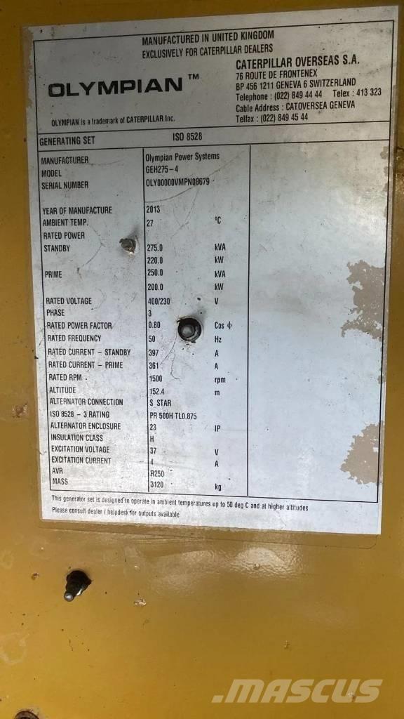CAT GEH275-4 柴油發電機