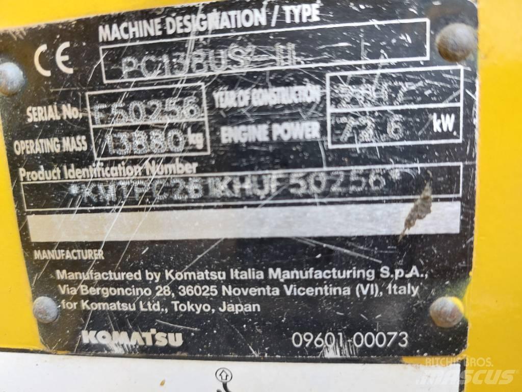 Komatsu PC138US-11 履帶式 挖土機/掘鑿機/挖掘機