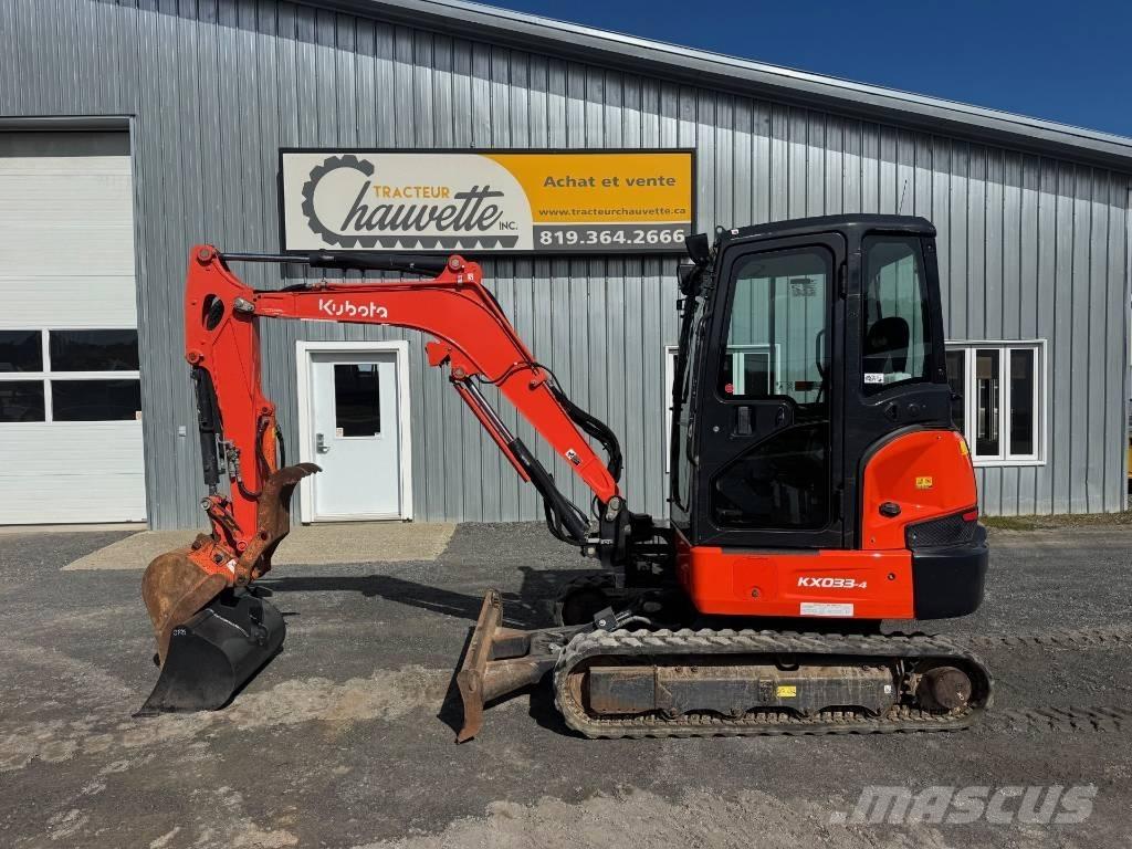 Kubota KX 033-4 小型挖土機/掘鑿機<7t(小型挖掘機)