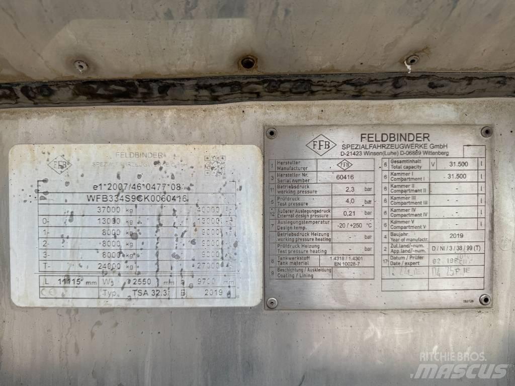 Feldbinder TSA 32.3 罐體拖車