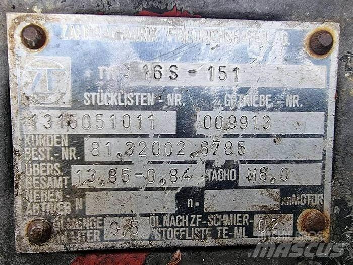 ZF 16 S 151 其他組件