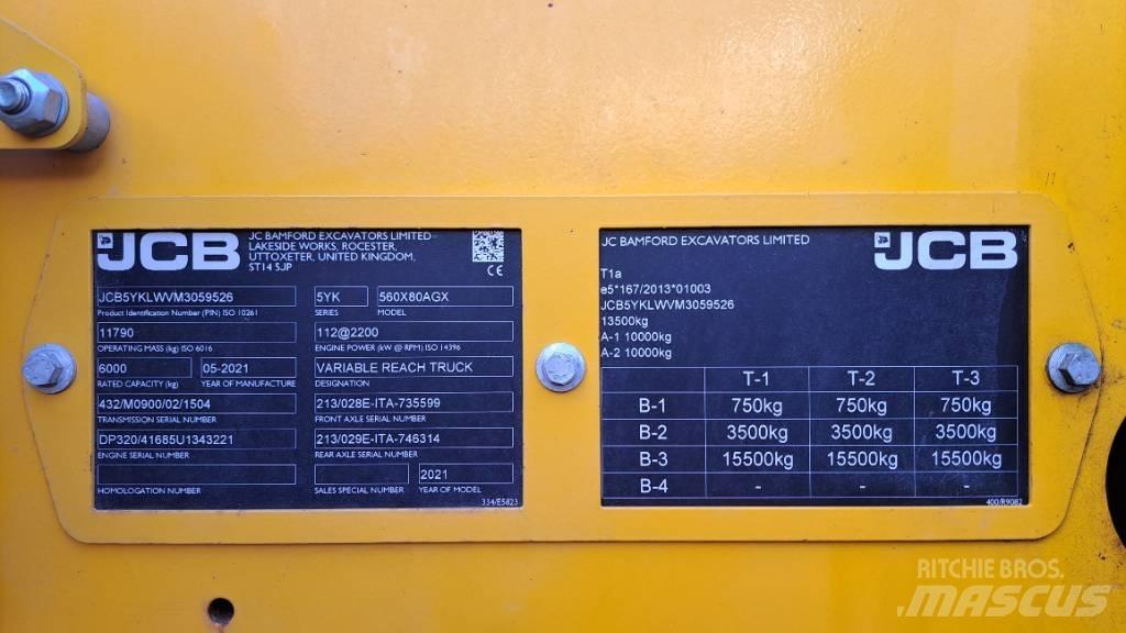 JCB 560-80 Agri Xtra 農業用伸縮臂裝載機