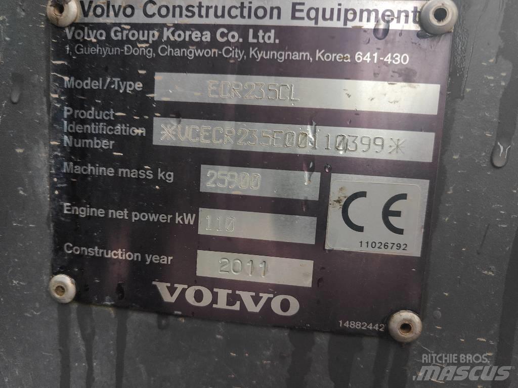 Volvo ECR 235 C L 履帶式 挖土機/掘鑿機/挖掘機