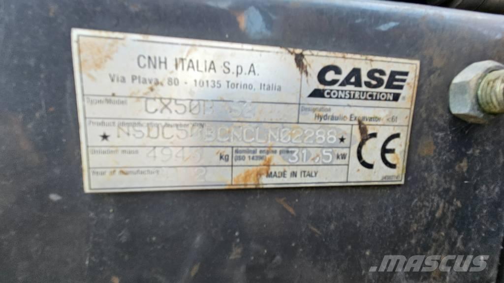 CASE CX50B 小型挖土機/掘鑿機<7t(小型挖掘機)