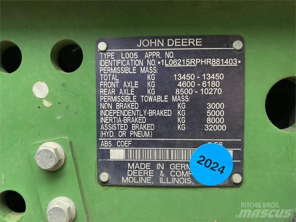 John Deere 6215R 曳引機