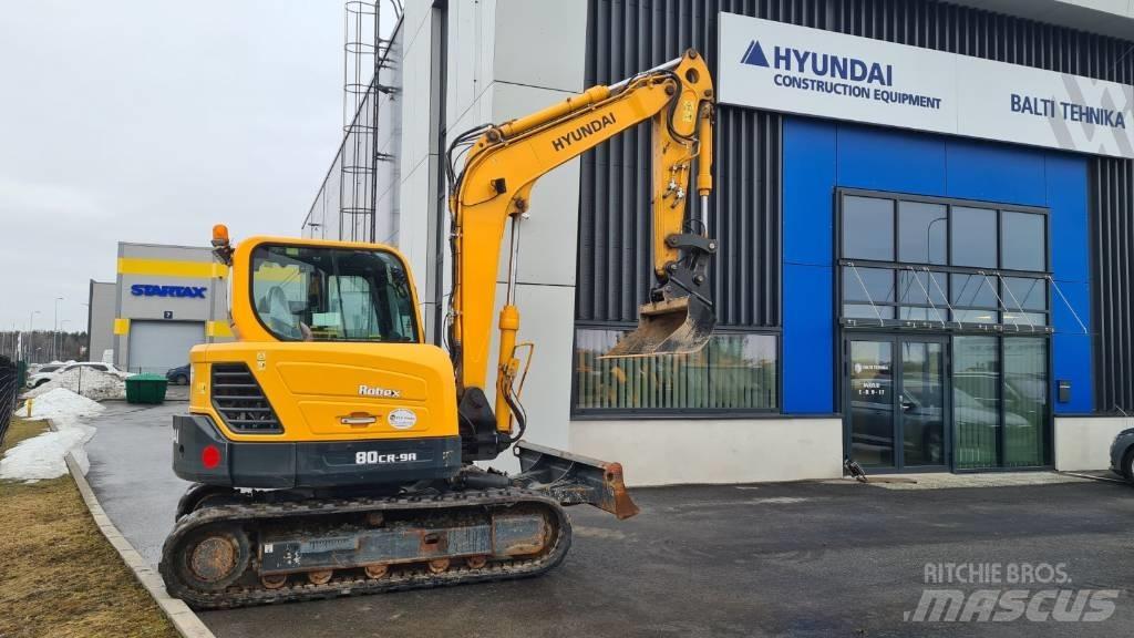 Hyundai R80CR-9A 中型挖土機/掘鑿機/挖掘機 7t-12t