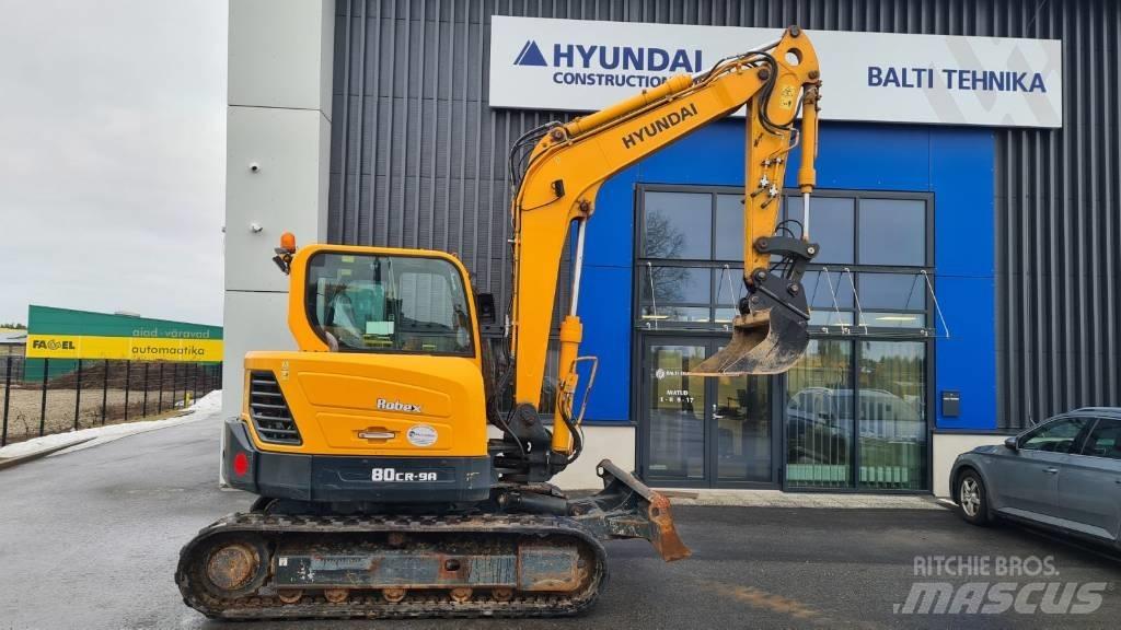 Hyundai R80CR-9A 中型挖土機/掘鑿機/挖掘機 7t-12t