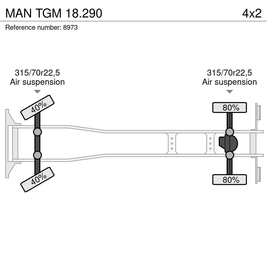 MAN TGM 18.290 貨箱式卡車