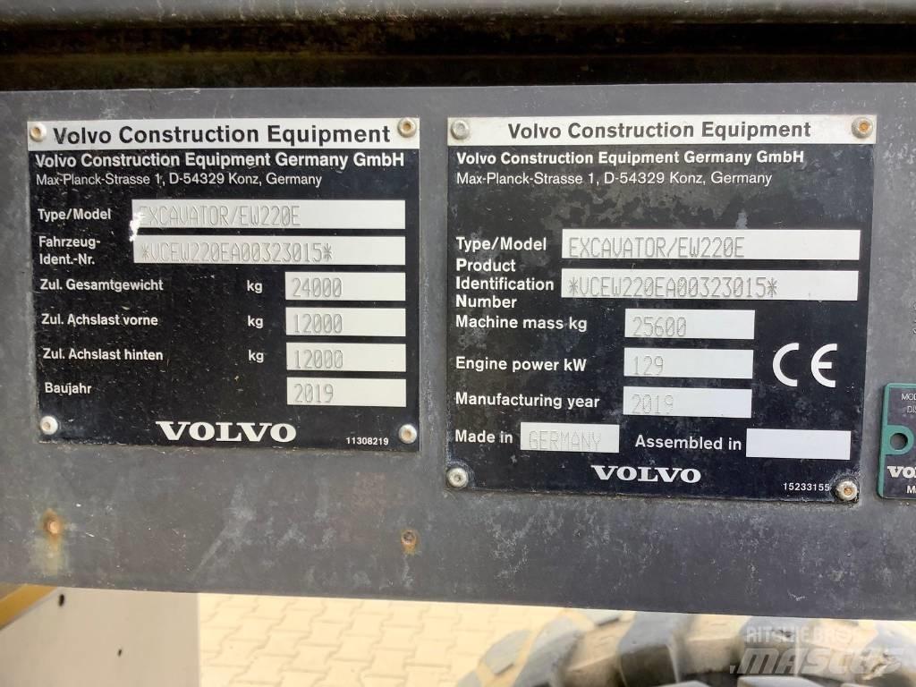 Volvo EW 220 E 旋轉式挖土機/掘鑿機/挖掘機