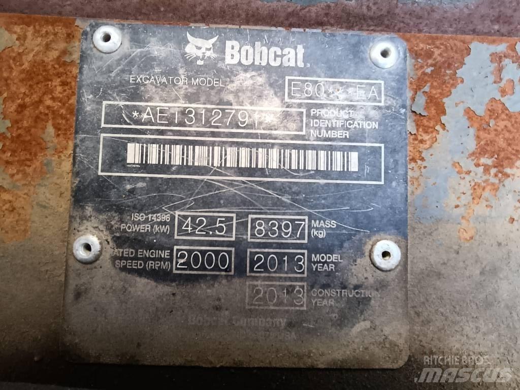 Bobcat E 80 EA 中型挖土機/掘鑿機/挖掘機 7t-12t
