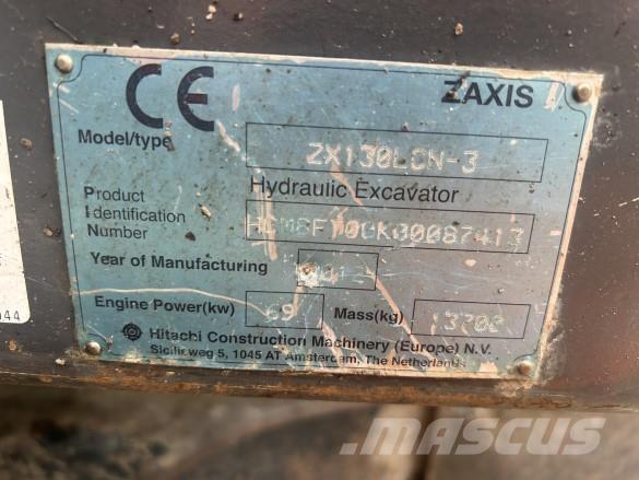 Hitachi ZX130 - 3 履帶式 挖土機/掘鑿機/挖掘機