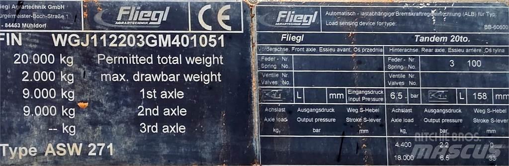 Fliegl Gigant ASW 271 傾卸式拖車