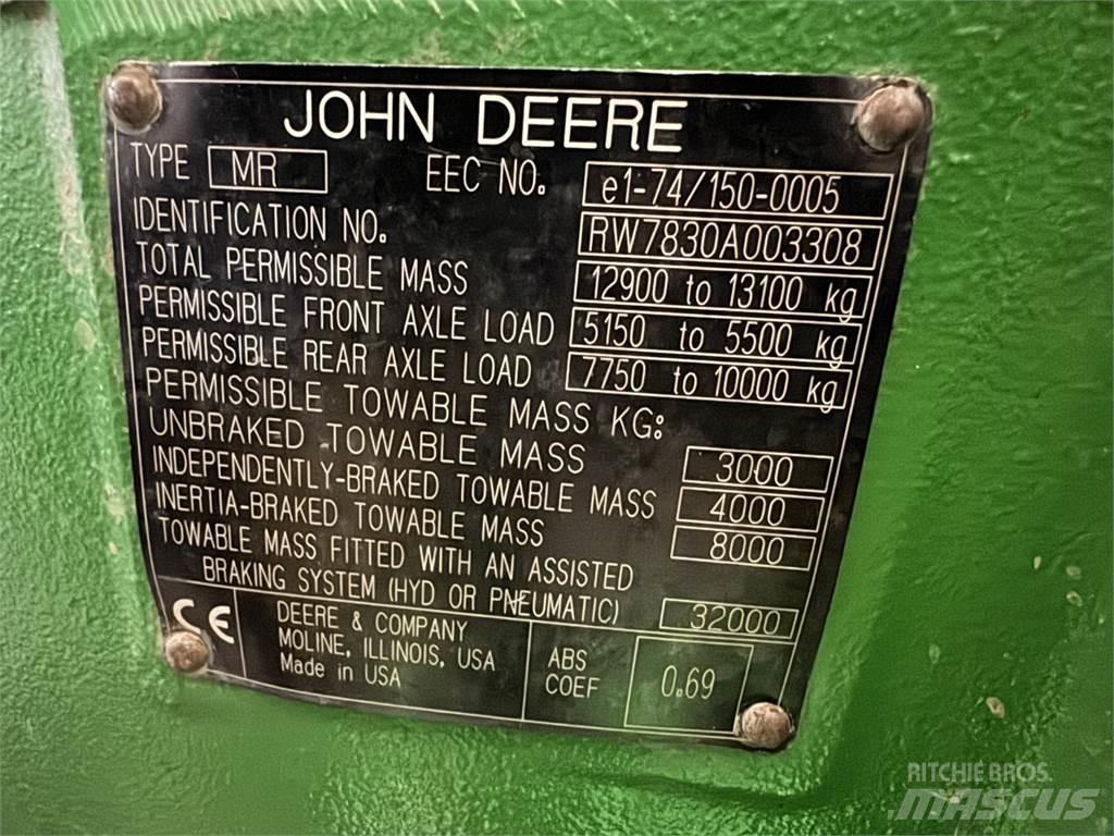John Deere 7830 曳引機