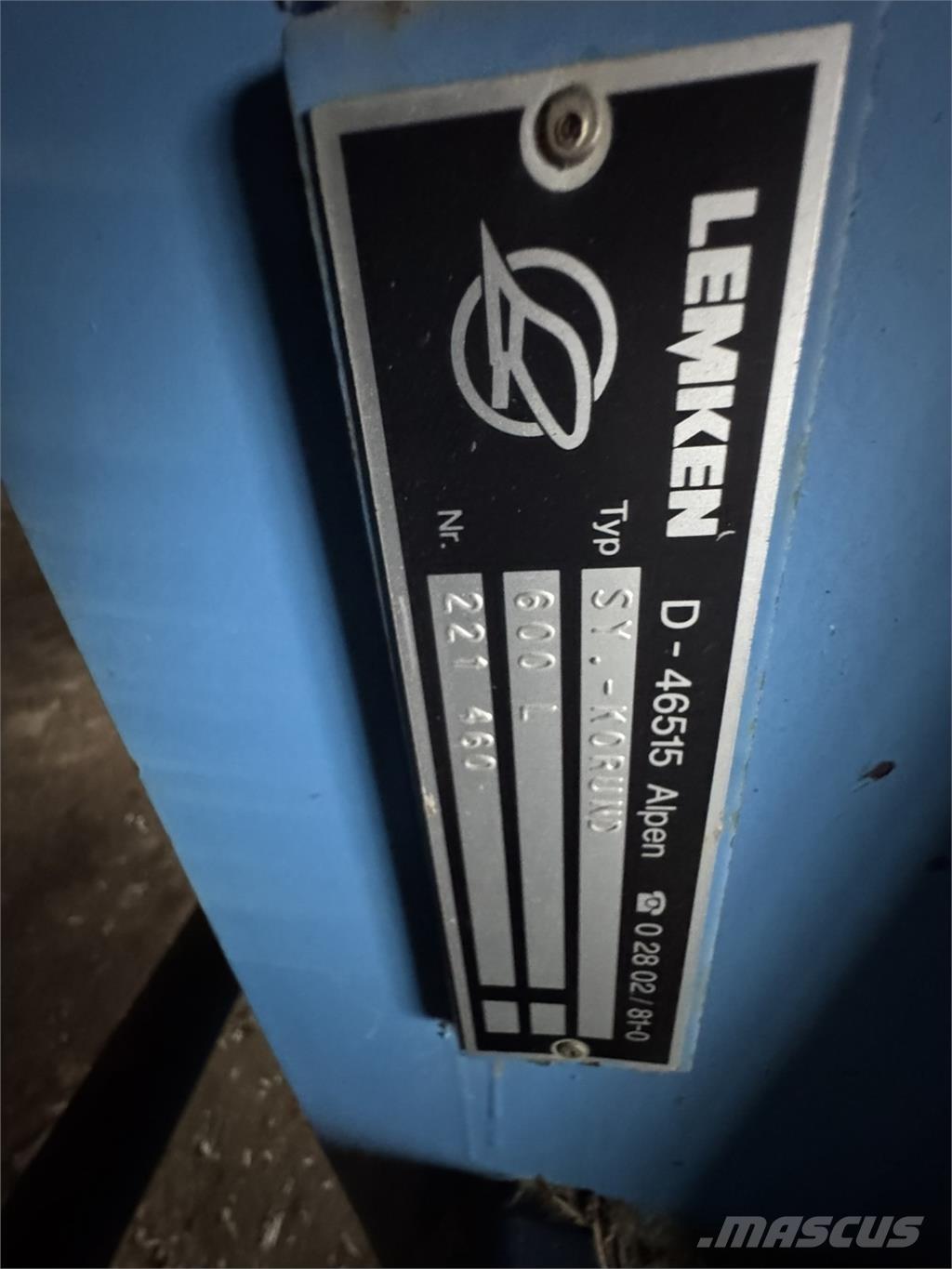 Lemken System-Korund 其他牧草收穫設備