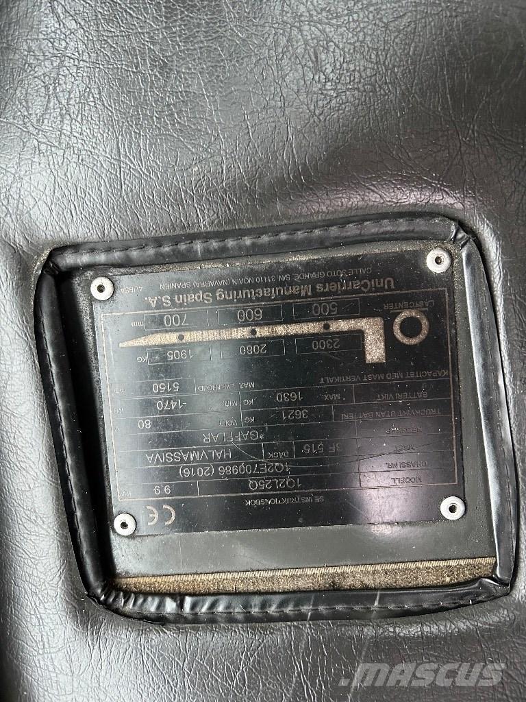 UniCarriers L25Q 電動堆高機