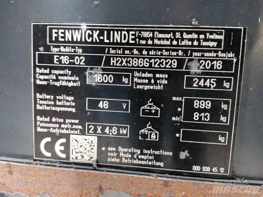 Linde E16-02 電動堆高機