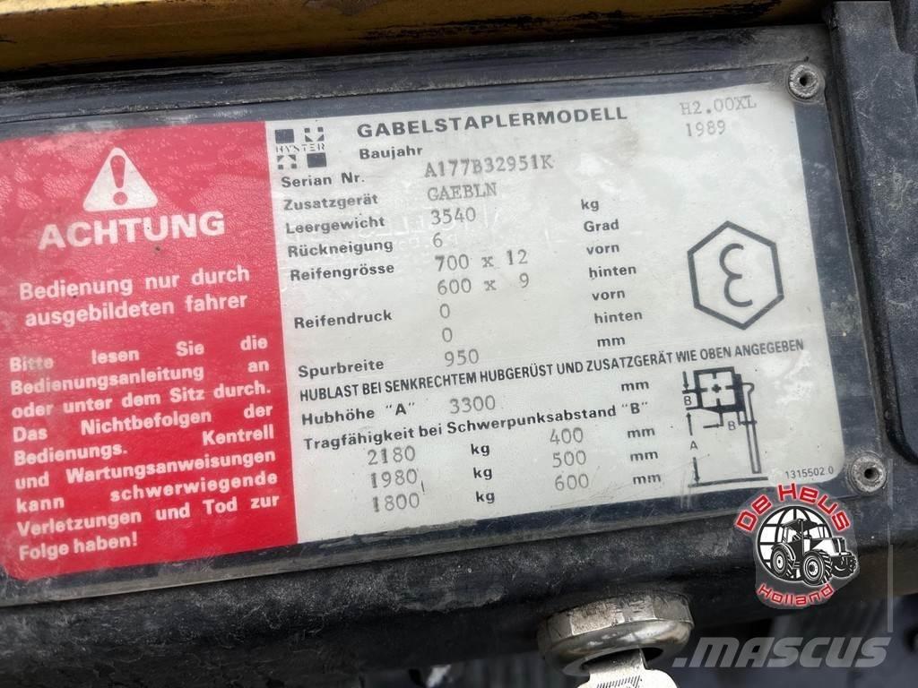 Hyster H2.00XL 堆高機(叉車)-其他