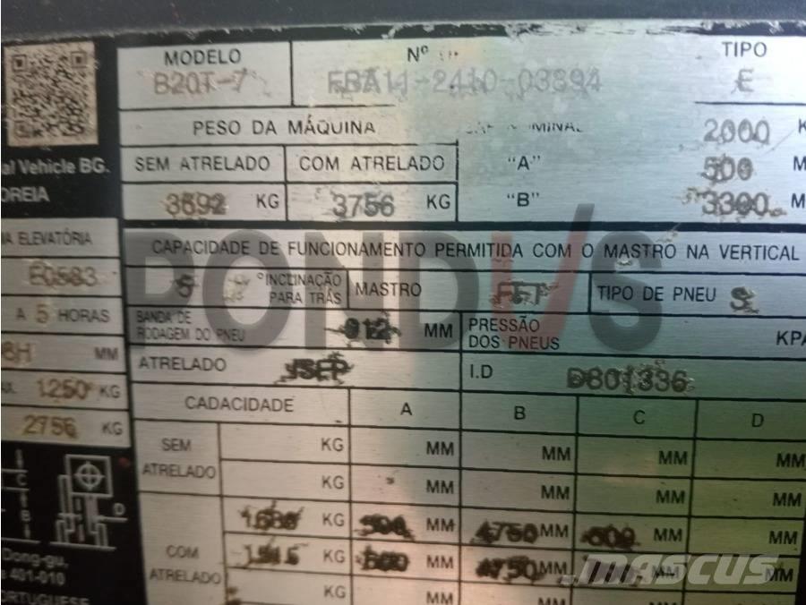 Doosan B 20 T-7 電動堆高機