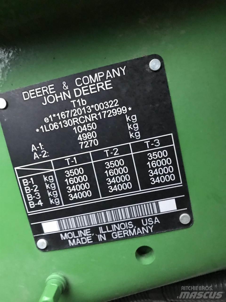 John Deere 6R 130 曳引機