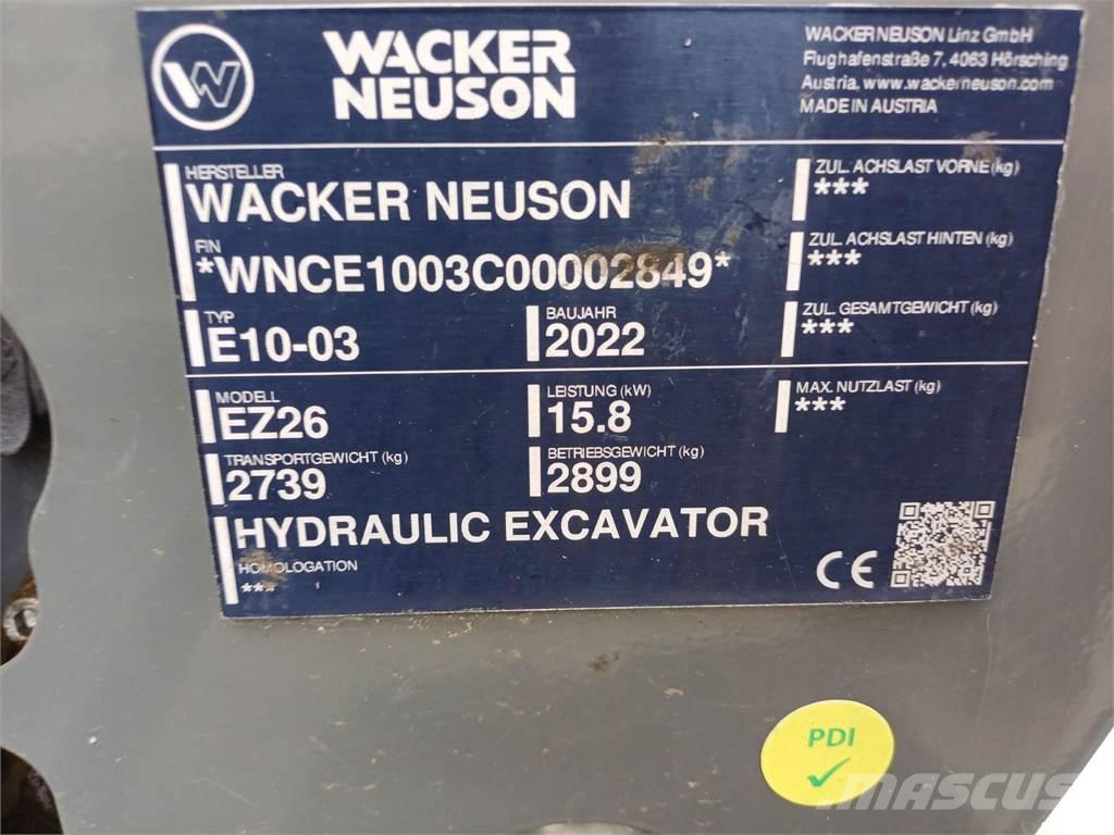 Wacker Neuson EZ26 履帶式 挖土機/掘鑿機/挖掘機
