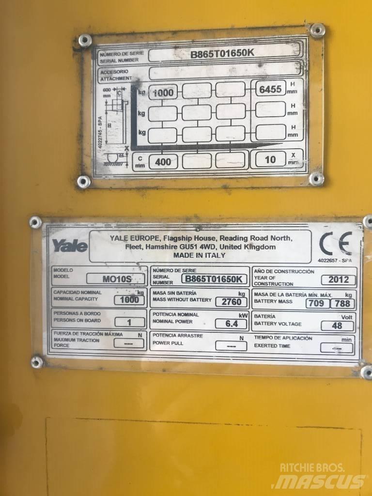 Yale MO10S 高舉式裝載機