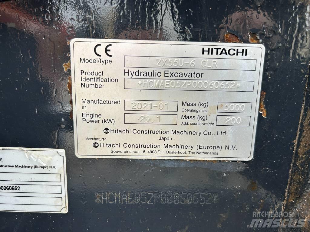 Hitachi ZX55U-6 小型挖土機/掘鑿機<7t(小型挖掘機)