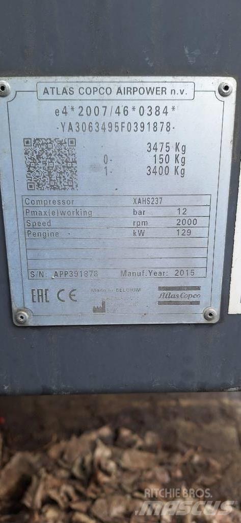 Atlas Copco XAHS237 空氣壓縮機