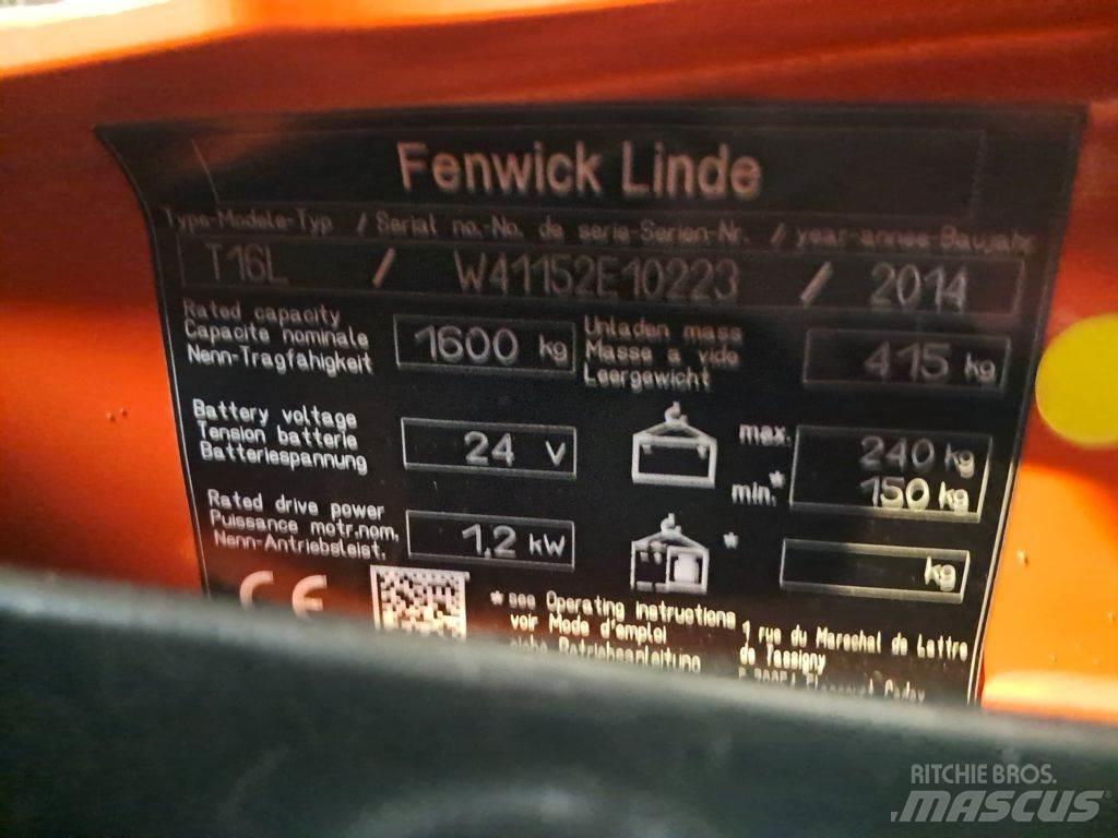 Linde T16L 低架升降機