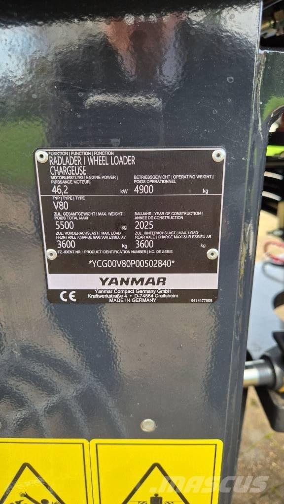 Yanmar V80/5 輪胎式裝載機