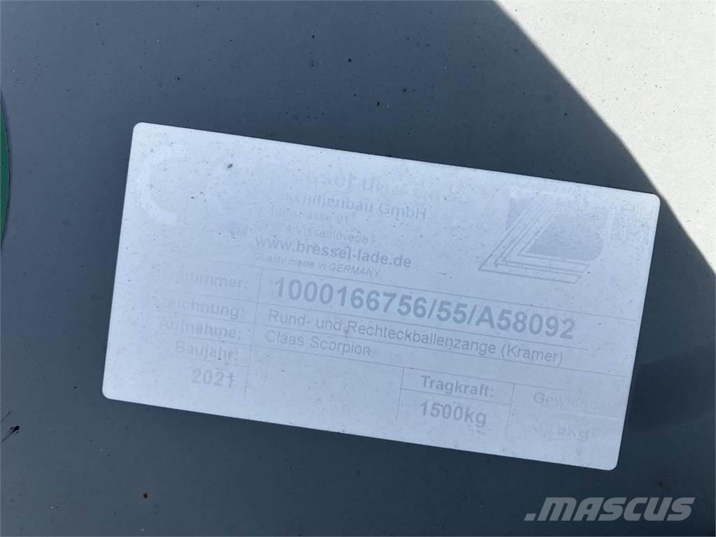 Kramer Ballenzange 前端裝載機和挖掘機
