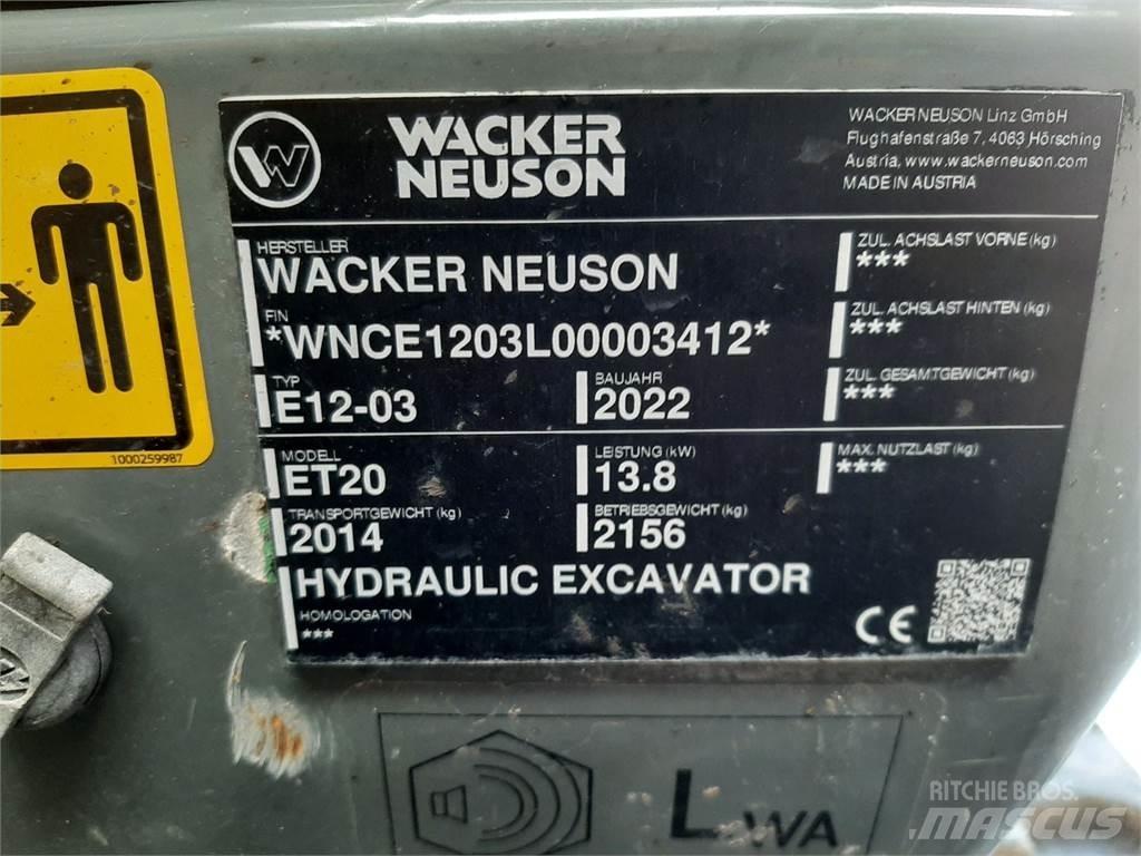 Wacker Neuson ET20 履帶式 挖土機/掘鑿機/挖掘機
