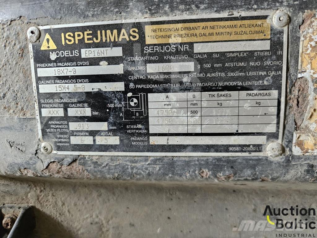 CAT EP 16 NT 電動堆高機