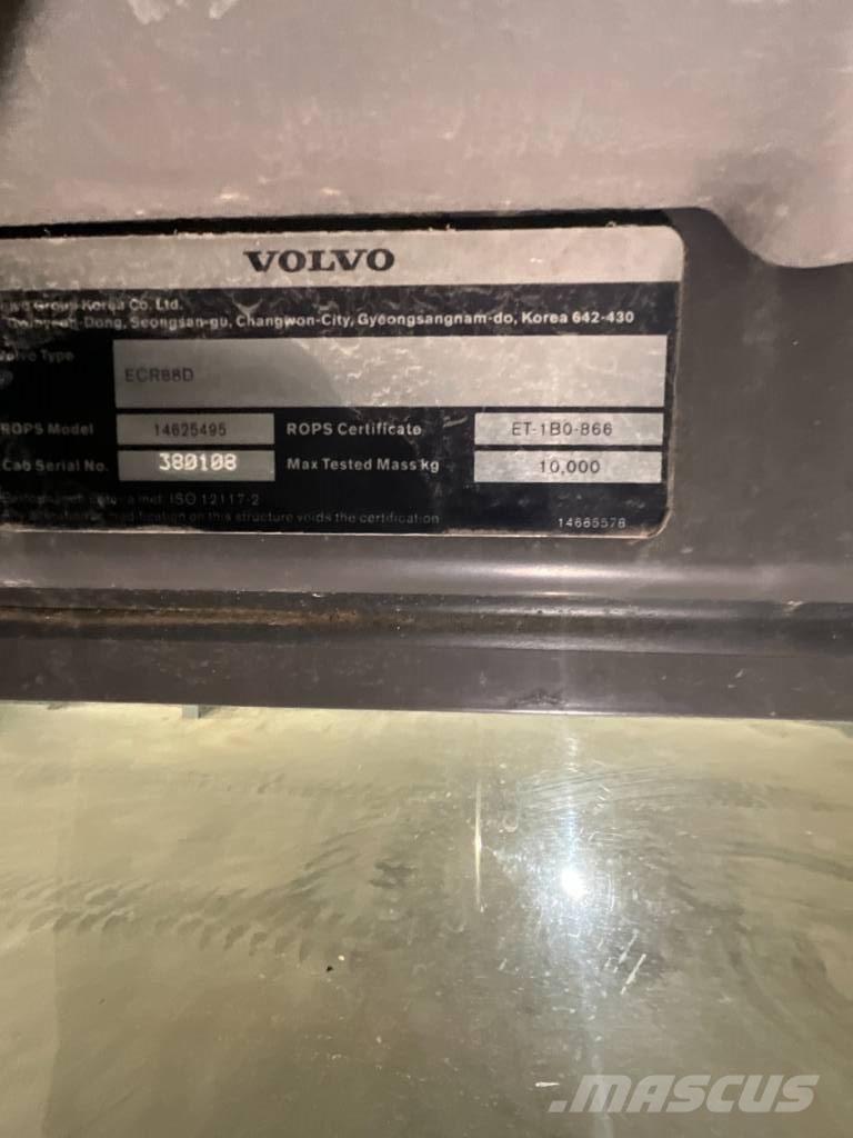Volvo ECR 88 D 駕駛室與內部