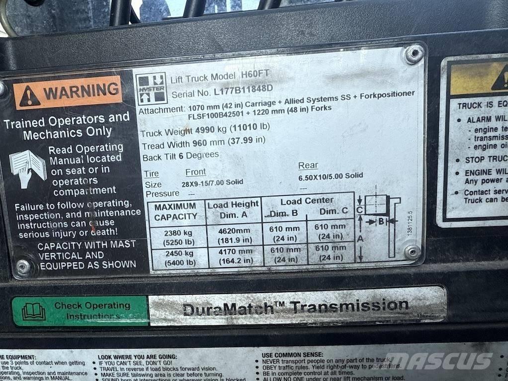Hyster H 60 FT 堆高機(叉車)-其他