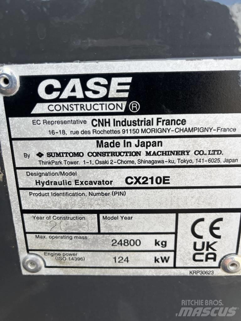CASE CX 210 E 履帶式 挖土機/掘鑿機/挖掘機
