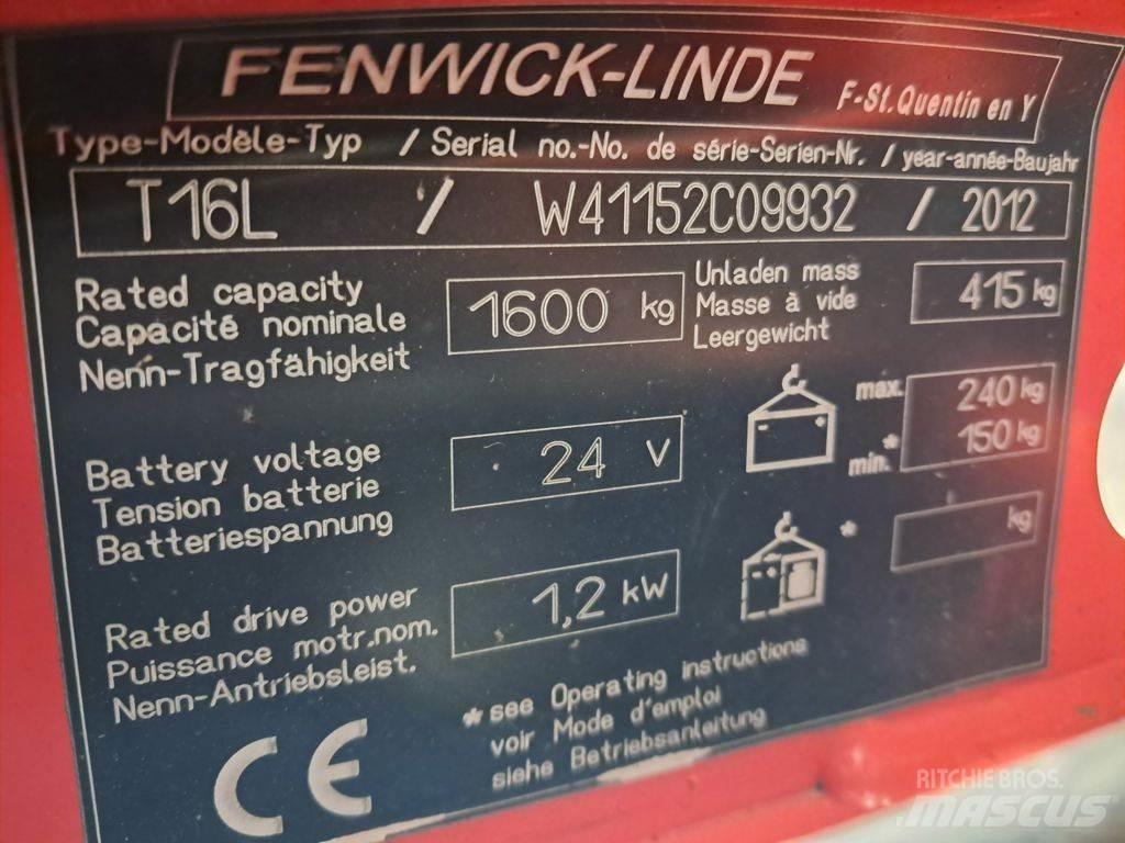 Linde T16L 低架升降機
