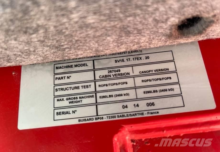 Yanmar SV 15 小型挖土機/掘鑿機<7t(小型挖掘機)