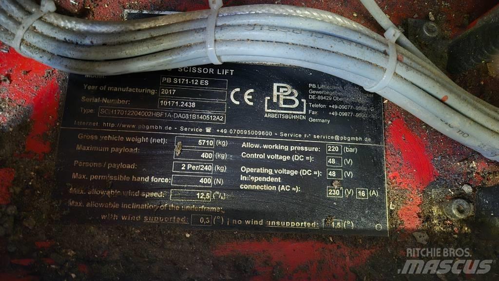 PB S 171-12 ES 剪式升降機