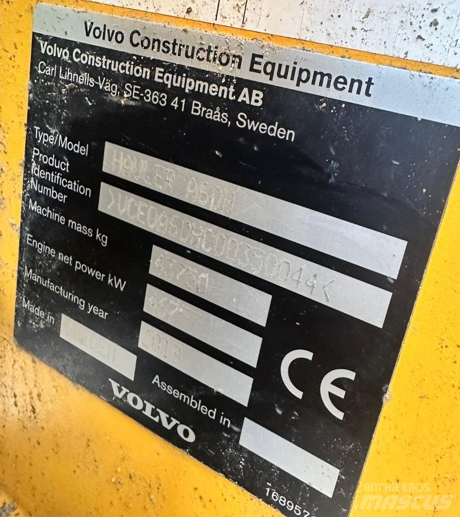 Volvo A 60 H 鉸接式起吊車