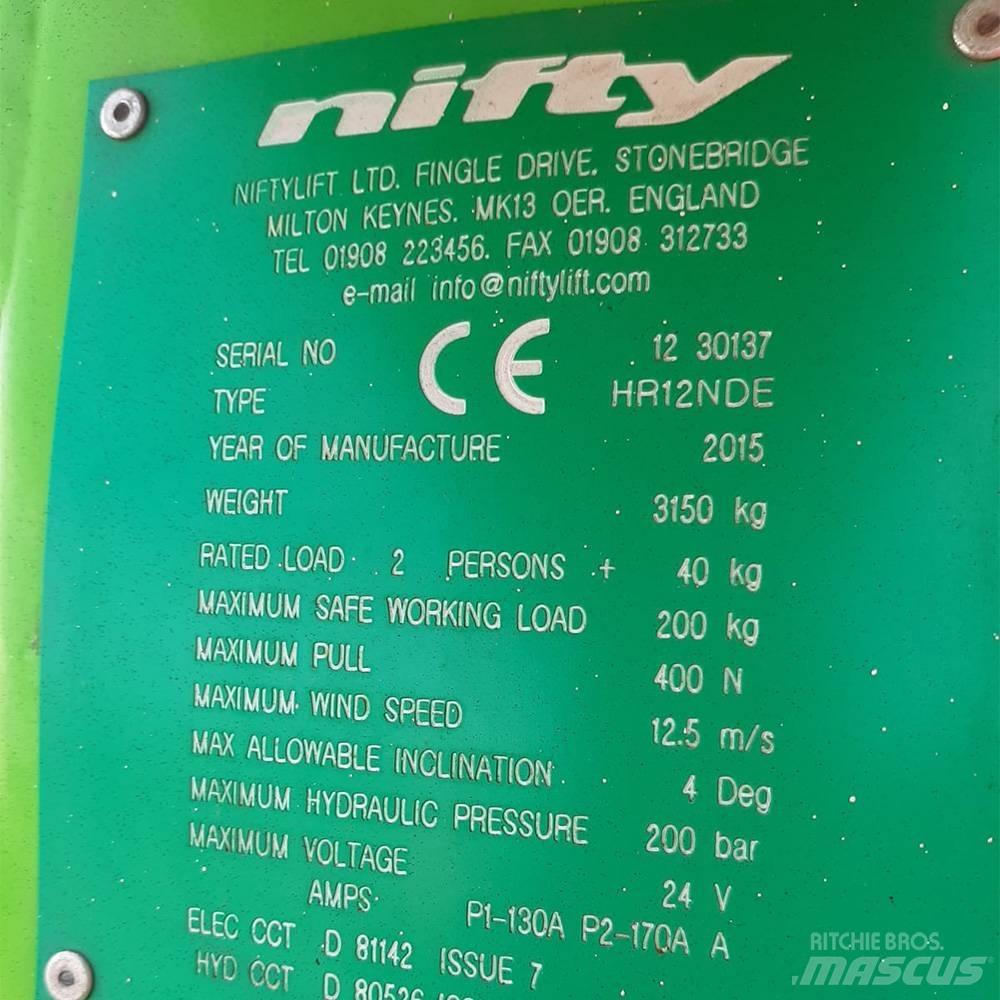 Niftylift HR 12 曲臂高空作業車