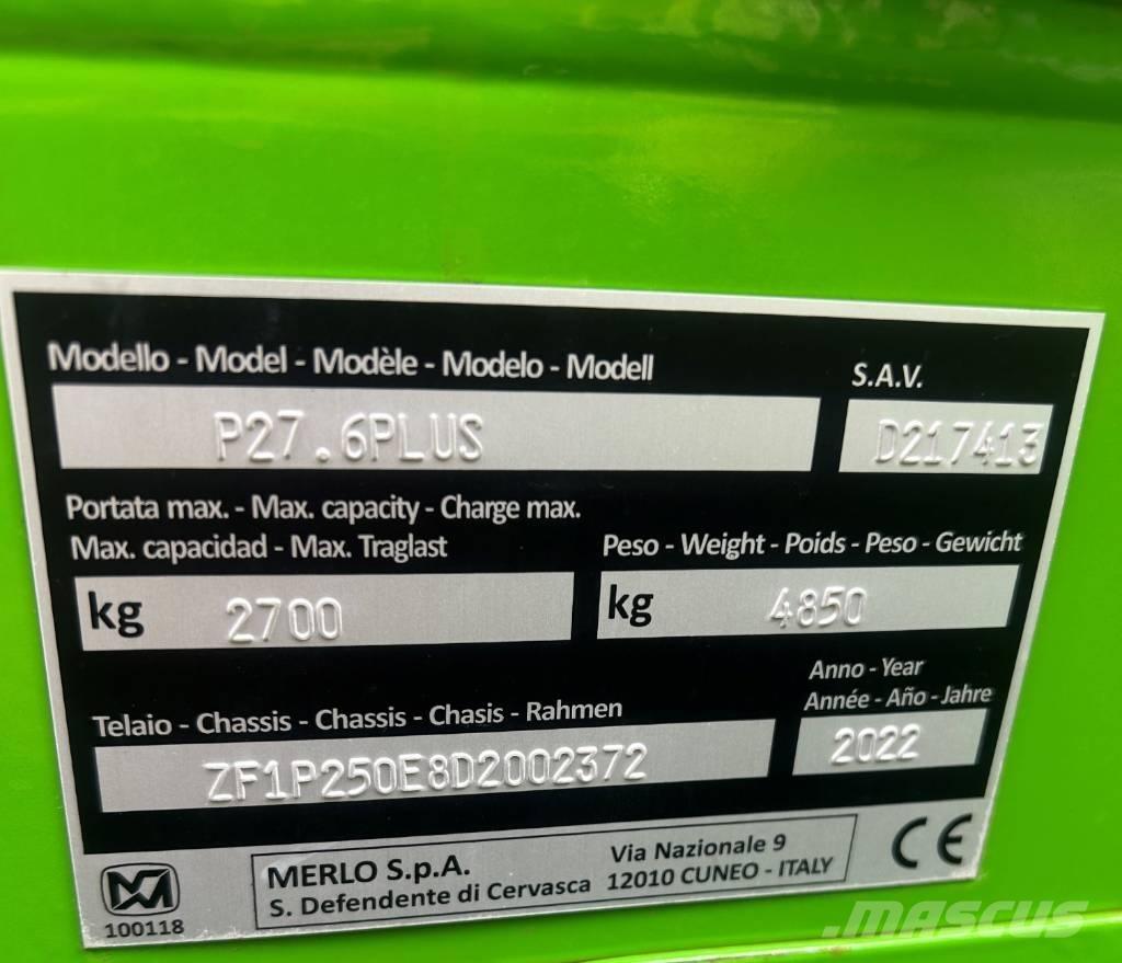 Merlo P 27.6 Plus 伸縮臂操作車
